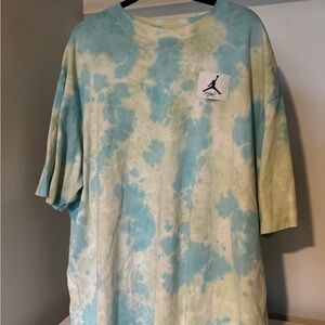 Jordan Tie-Dye Tee - Blue and Cream